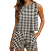 Gingham Checkered Tank